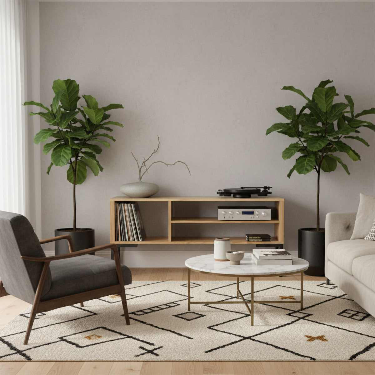 Asymmetric Media Stand