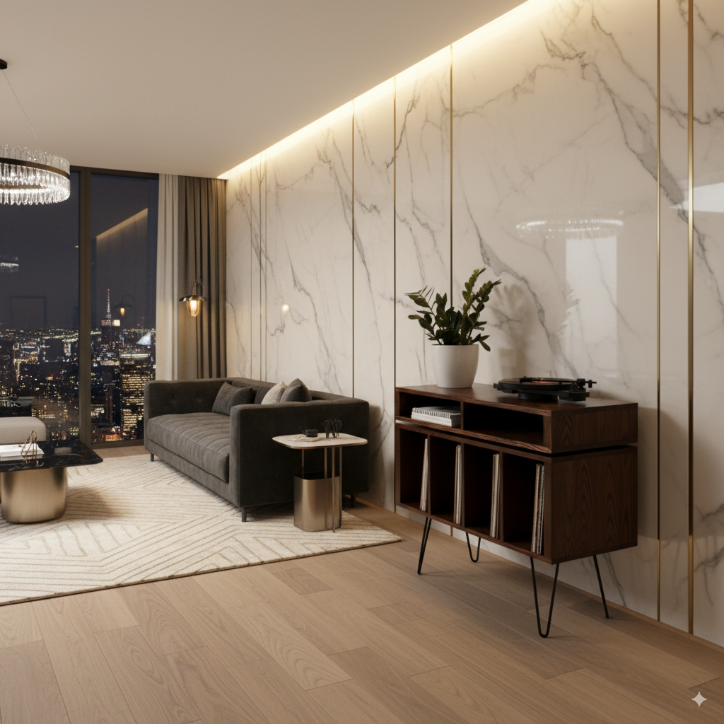 Kelston Record Player Cabinet on Hairpin legs