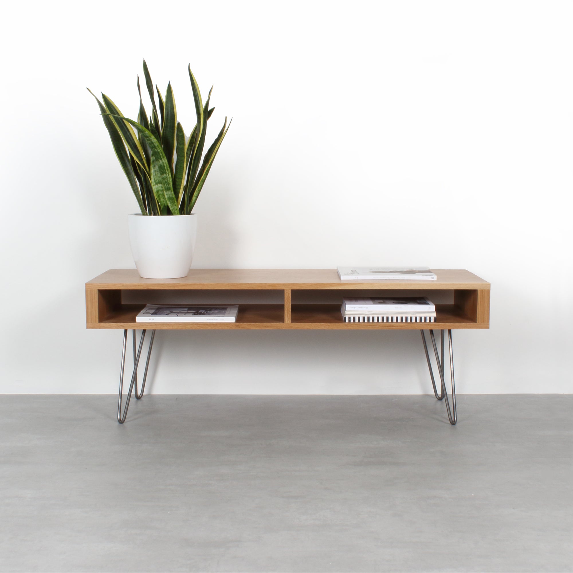 Darwen Solid Wood Coffee Table On Mid Century Hairpin Legs