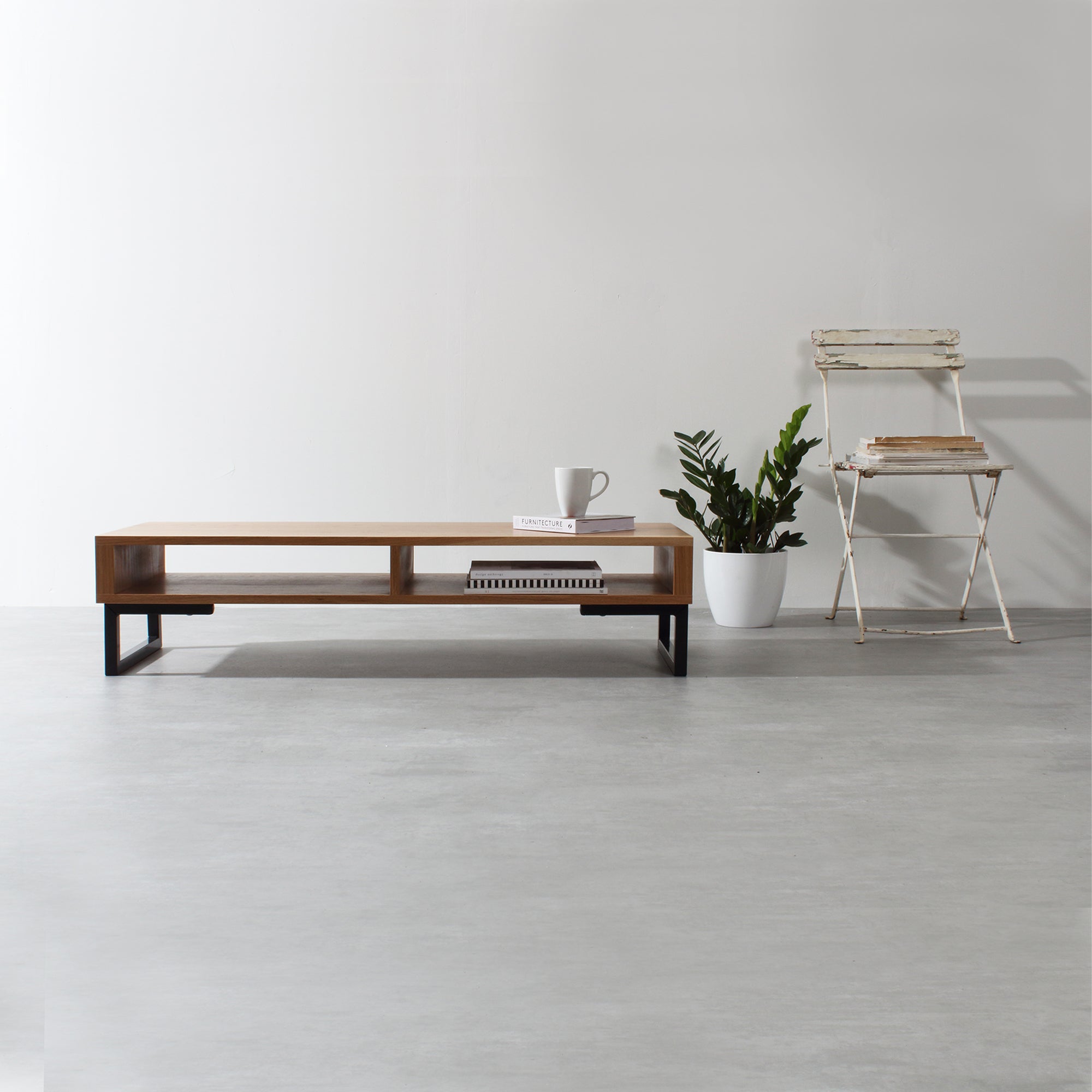 Darwen Solid Wood Coffee Table On Minimalist Square legs