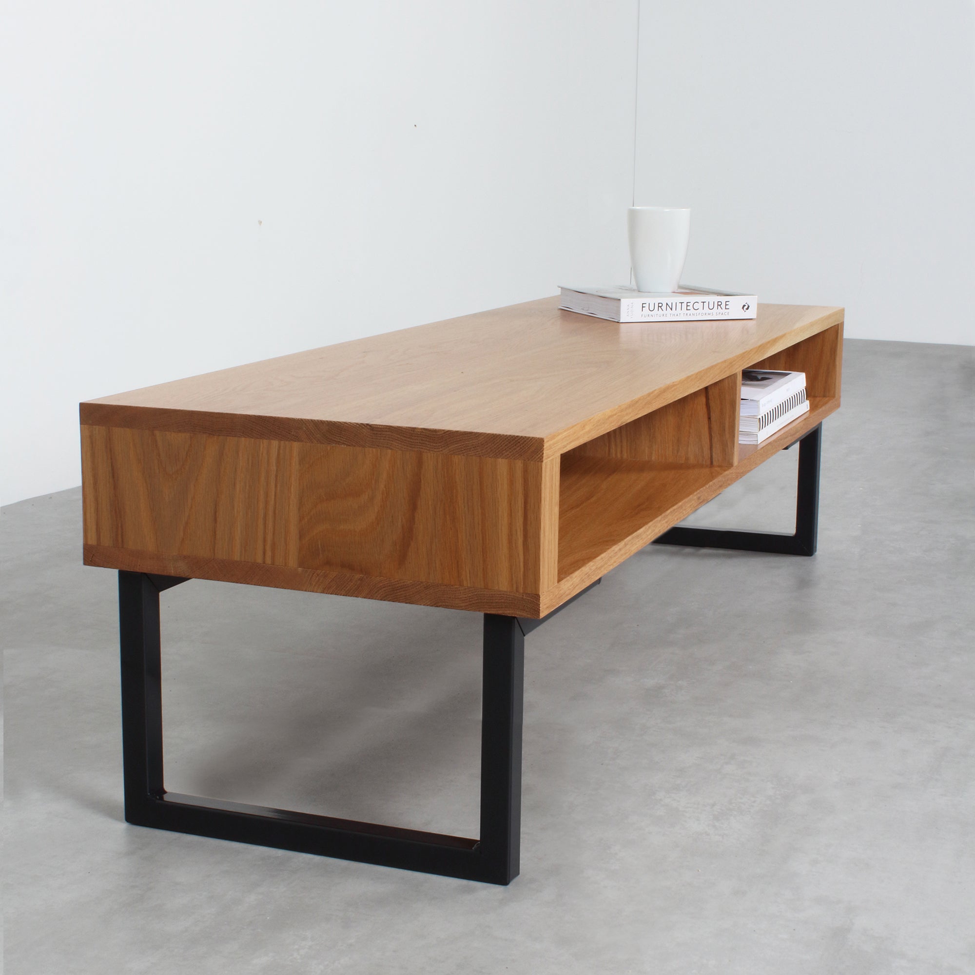 Darwen Solid Wood Coffee Table On Minimalist Square legs