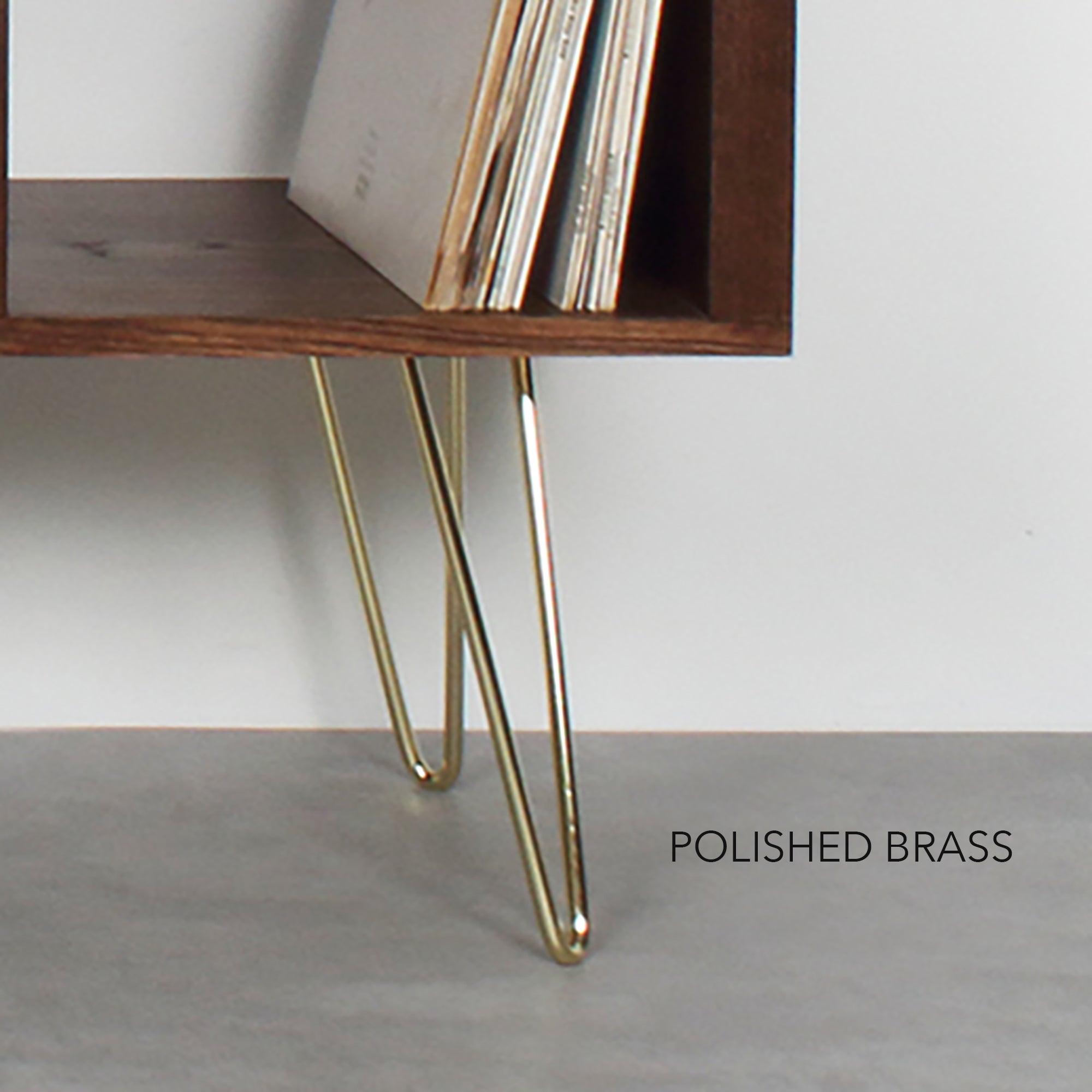 Polished Metal hairpin legs