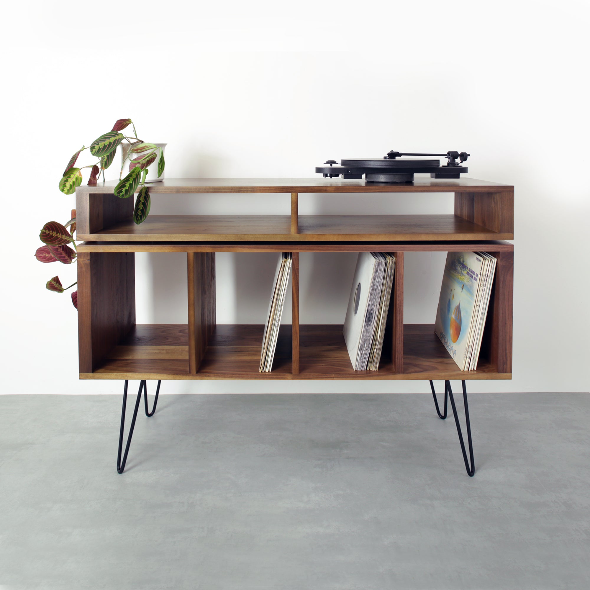 Kelston Record Player Cabinet on Hairpin legs