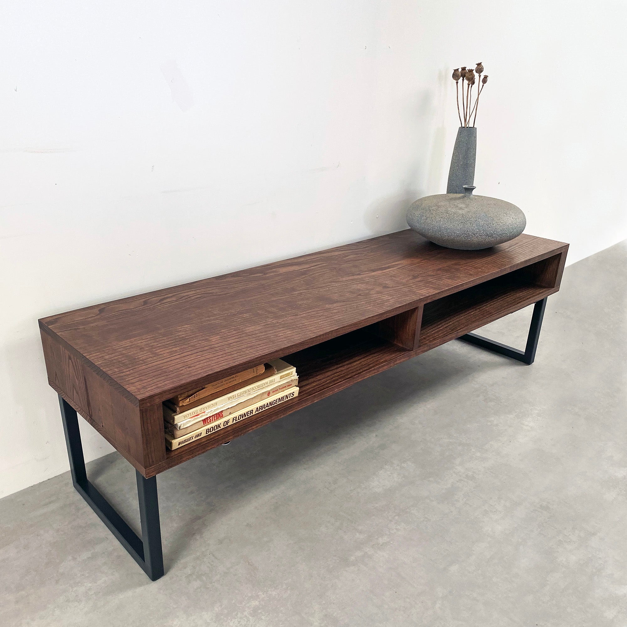 Darwen Solid Wood TV Stand on Minimalist Square Legs