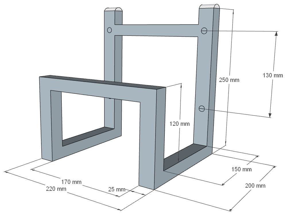 Steel Vinyl Storage Rack