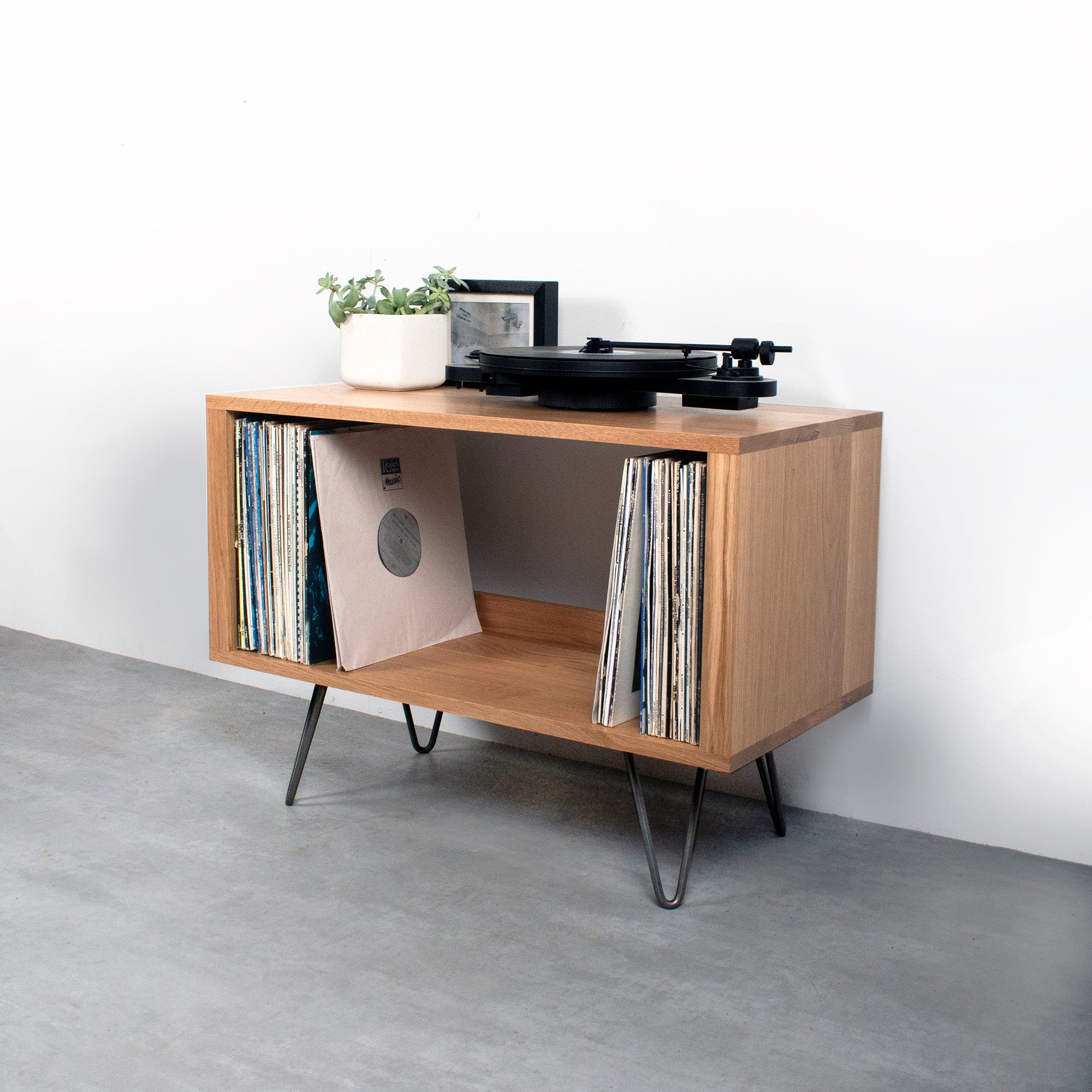 Stanton Vinyl Storage cabinet on Hairpin Legs