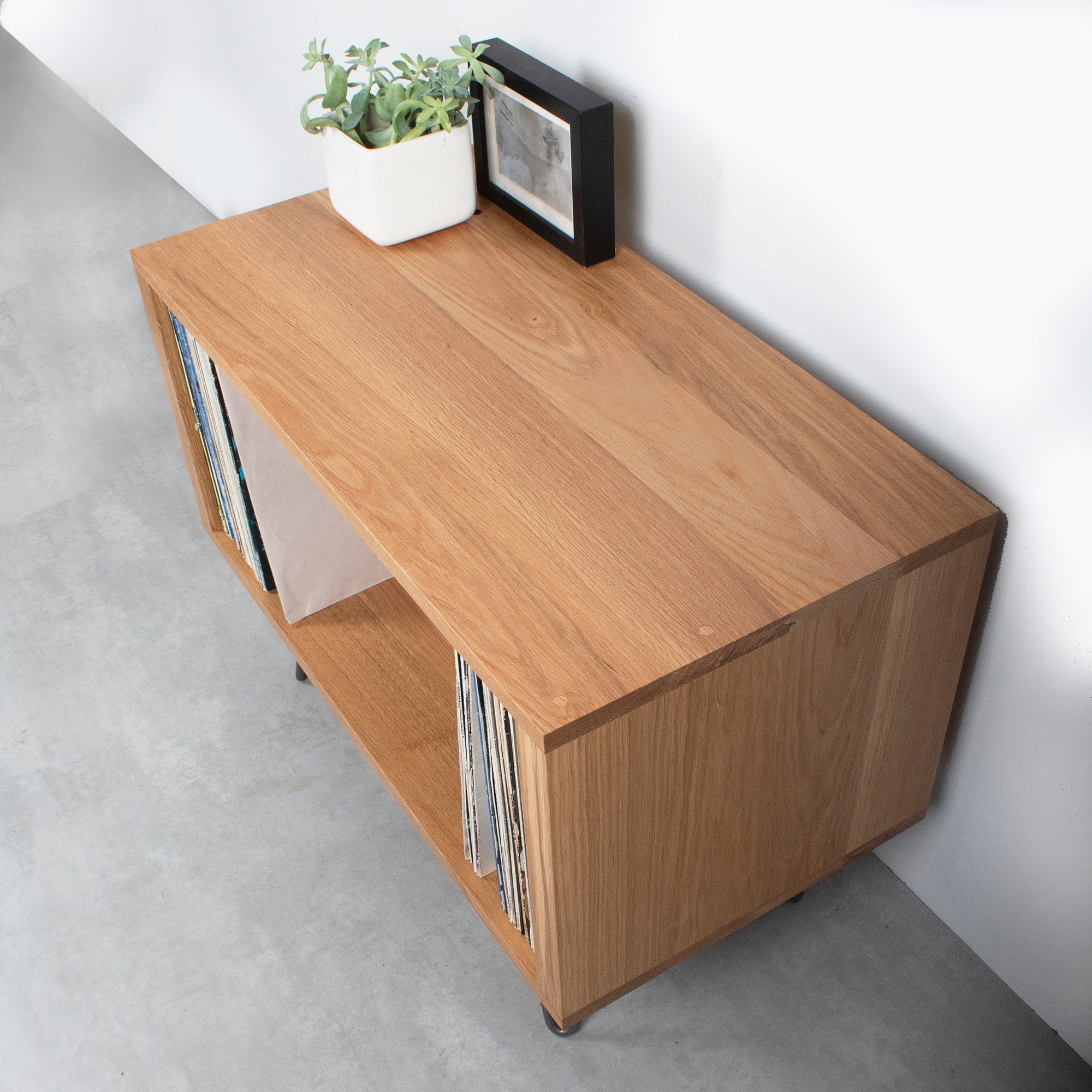 Stanton Vinyl Storage cabinet on Hairpin Legs