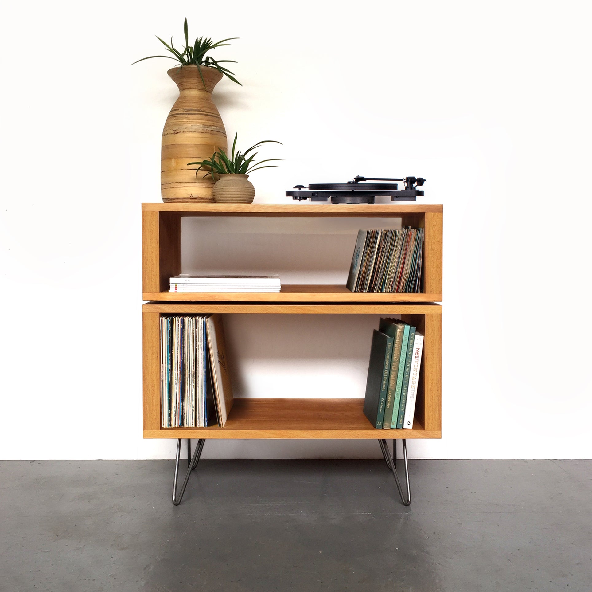 Tall Stack Record Player Stand