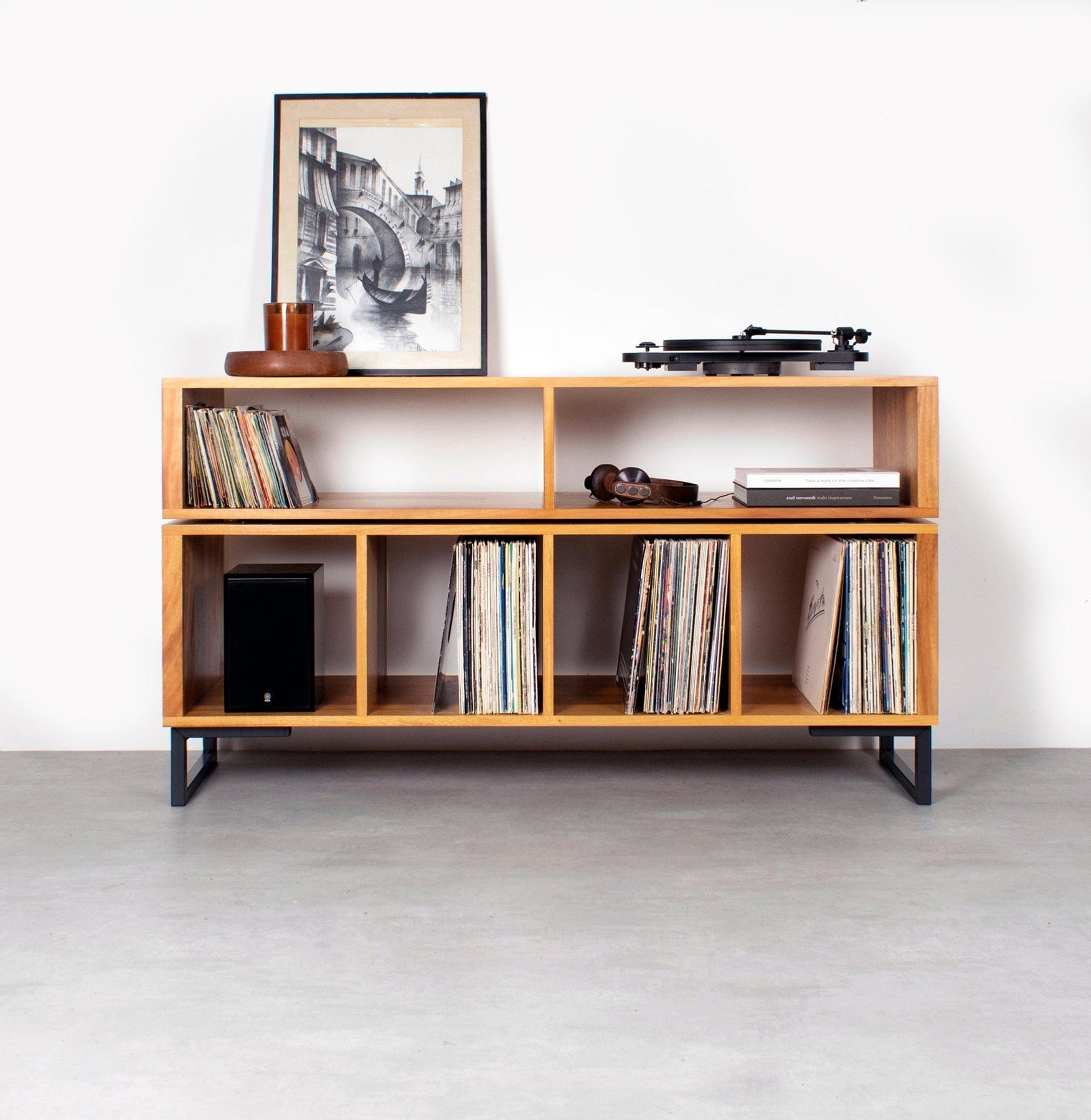 IN STOCK - Technic Turntable Stand in Iroko 120cm (47") Wide