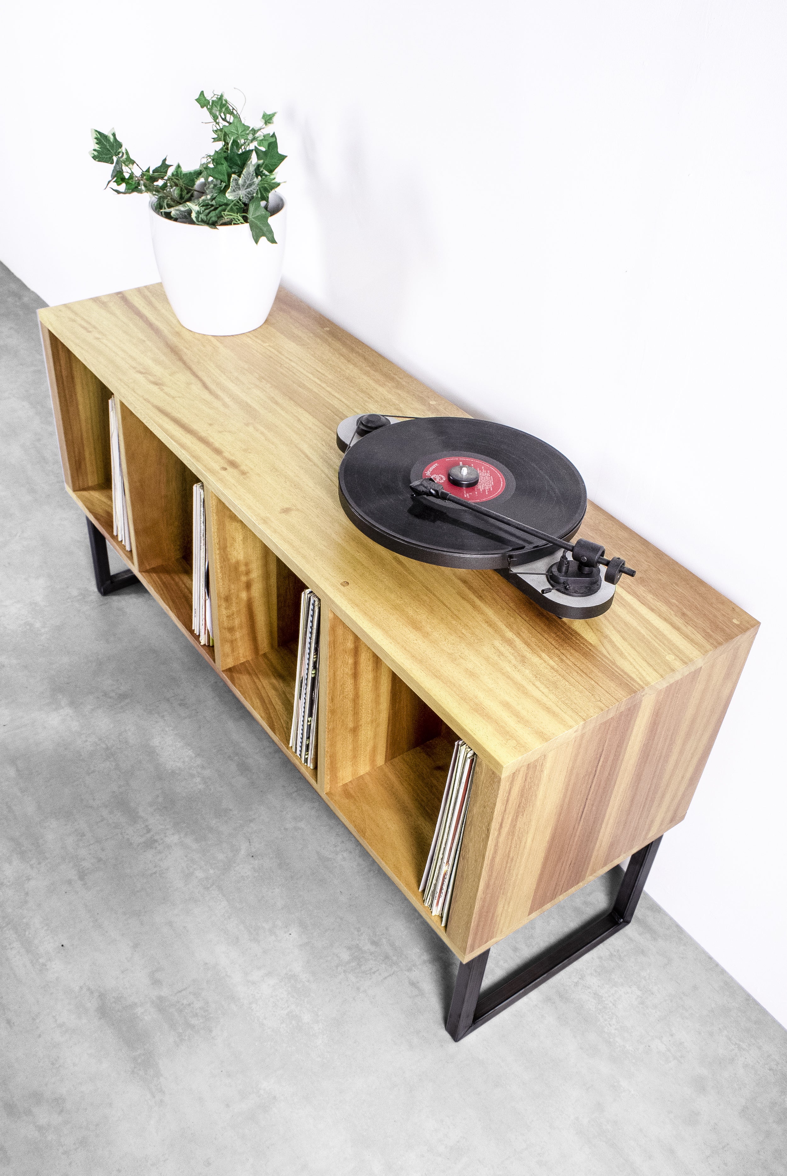 Condor Vinyl Storage Cabinet On Minimalist Square legs