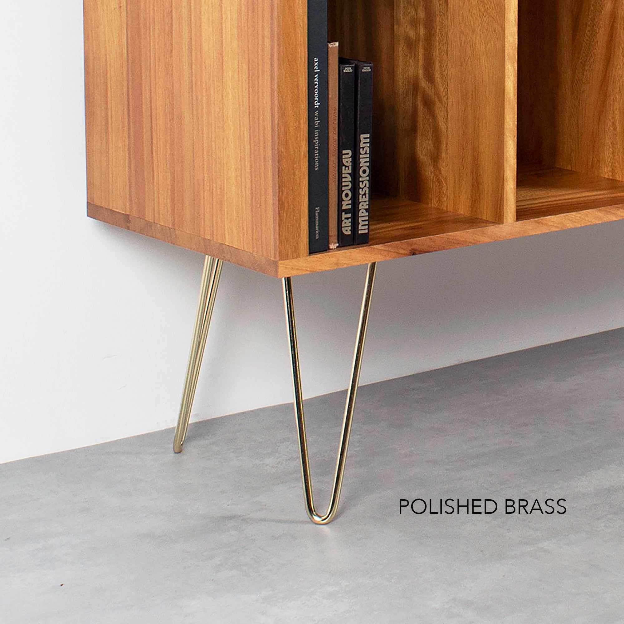 Polished Metal hairpin legs