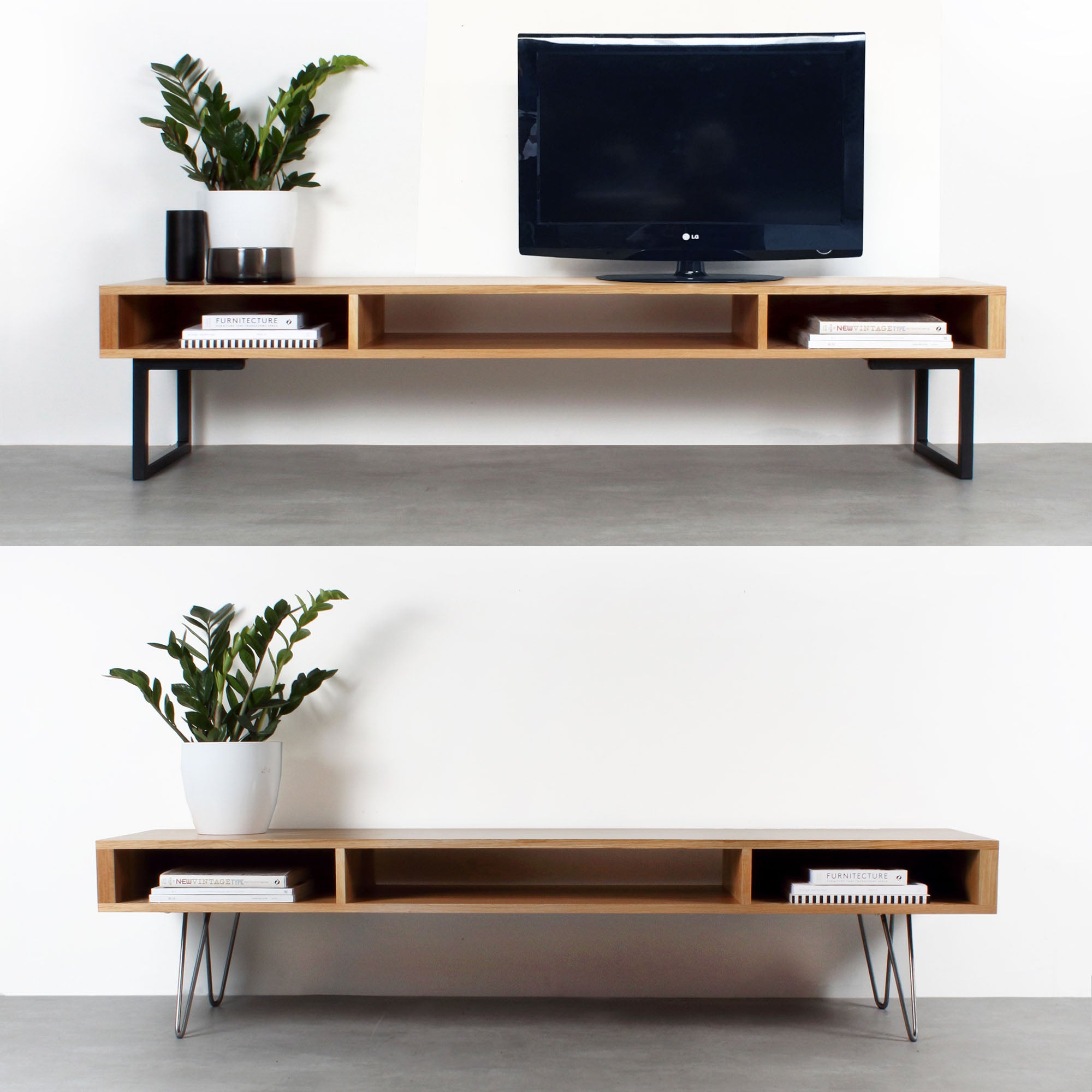 IN STOCK - Marston Wide TV Stand or Coffee Table in Oak 200cm (79")