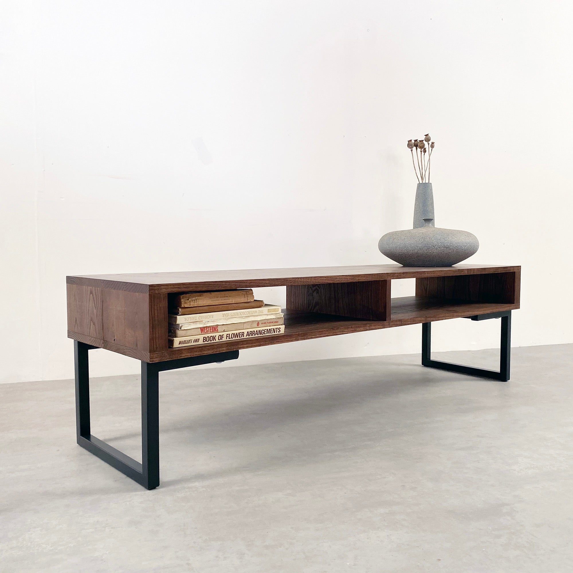 Darwen Solid Wood Coffee Table On Minimalist Square legs