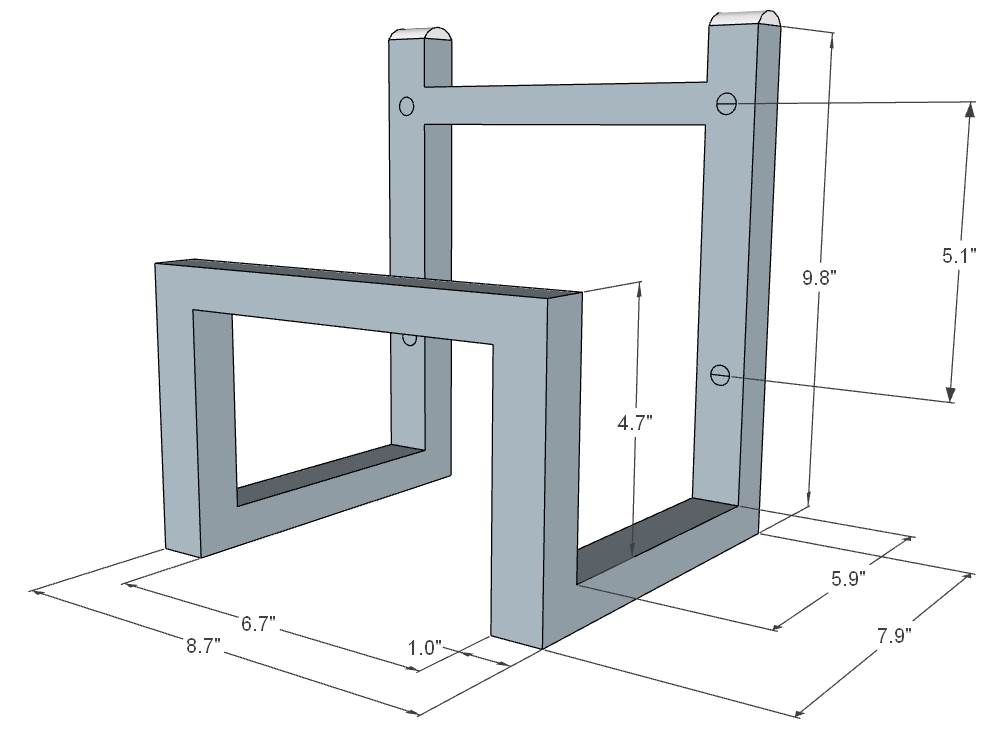 Steel Vinyl Storage Rack