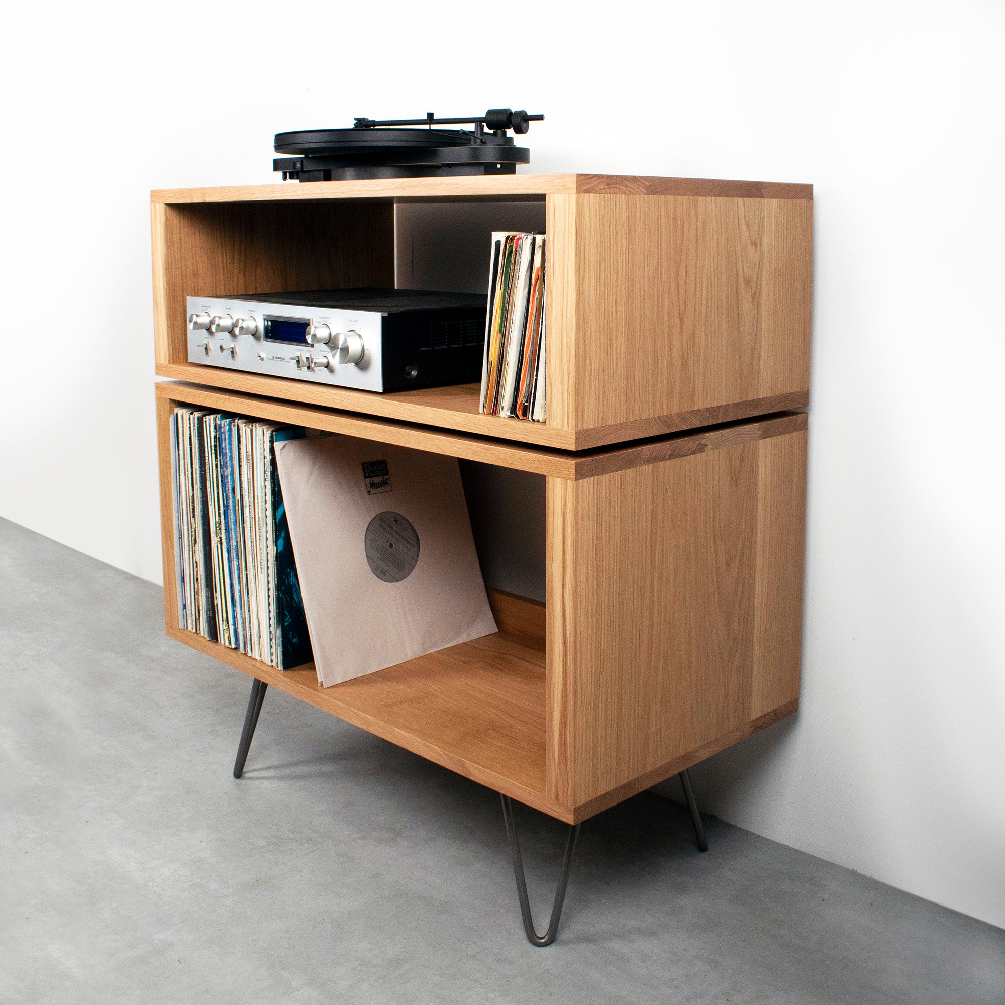 Tall Stack Record Player Stand