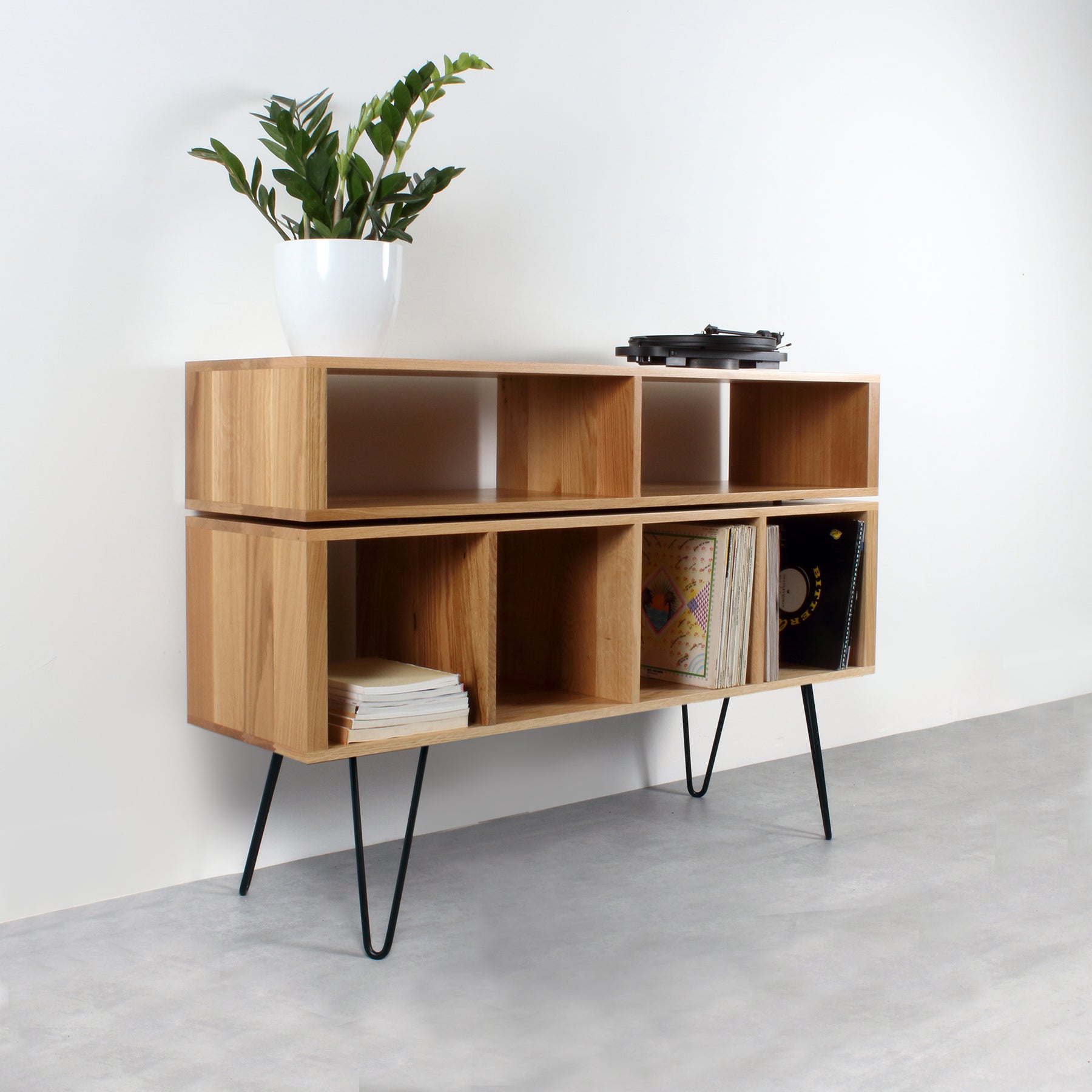 IN STOCK - Technic Turntable Stand in Iroko 120cm (47") Wide