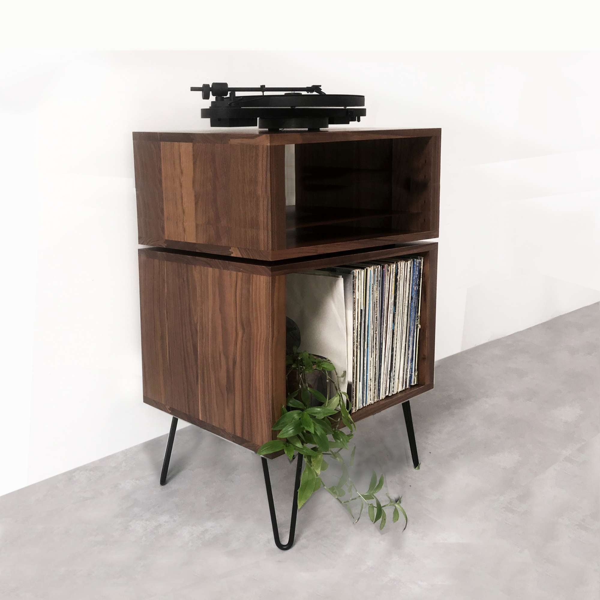 Tall Stack Record Player Stand
